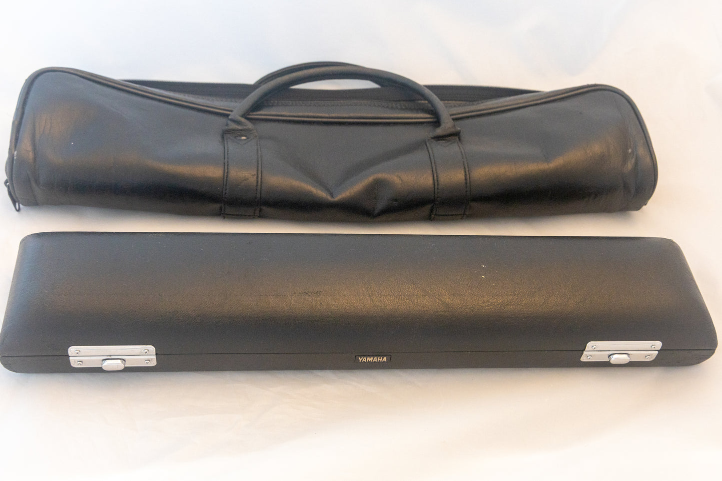 Yamaha YFL-684H (YFL-687H) All Silver Professional Flute *Open-hole *Inline-G *Low-B *Made in Japan *Cleaned & Serviced