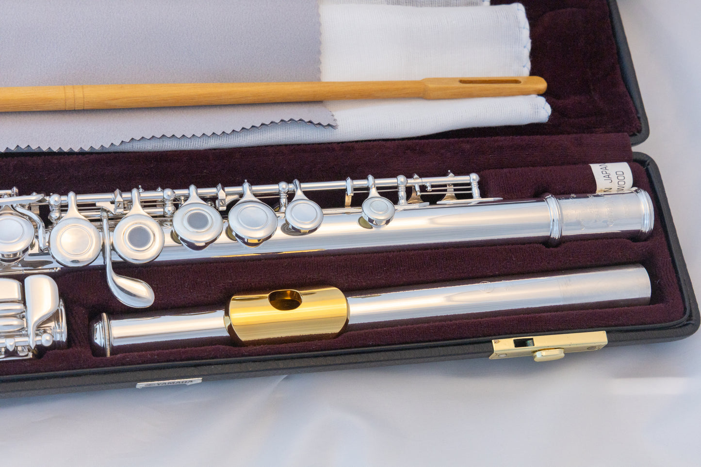 Yamaha YFL-471 Allegro Sterling Silver Intermediate Flute *Open-hole *Low-B *Split-E *Serviced