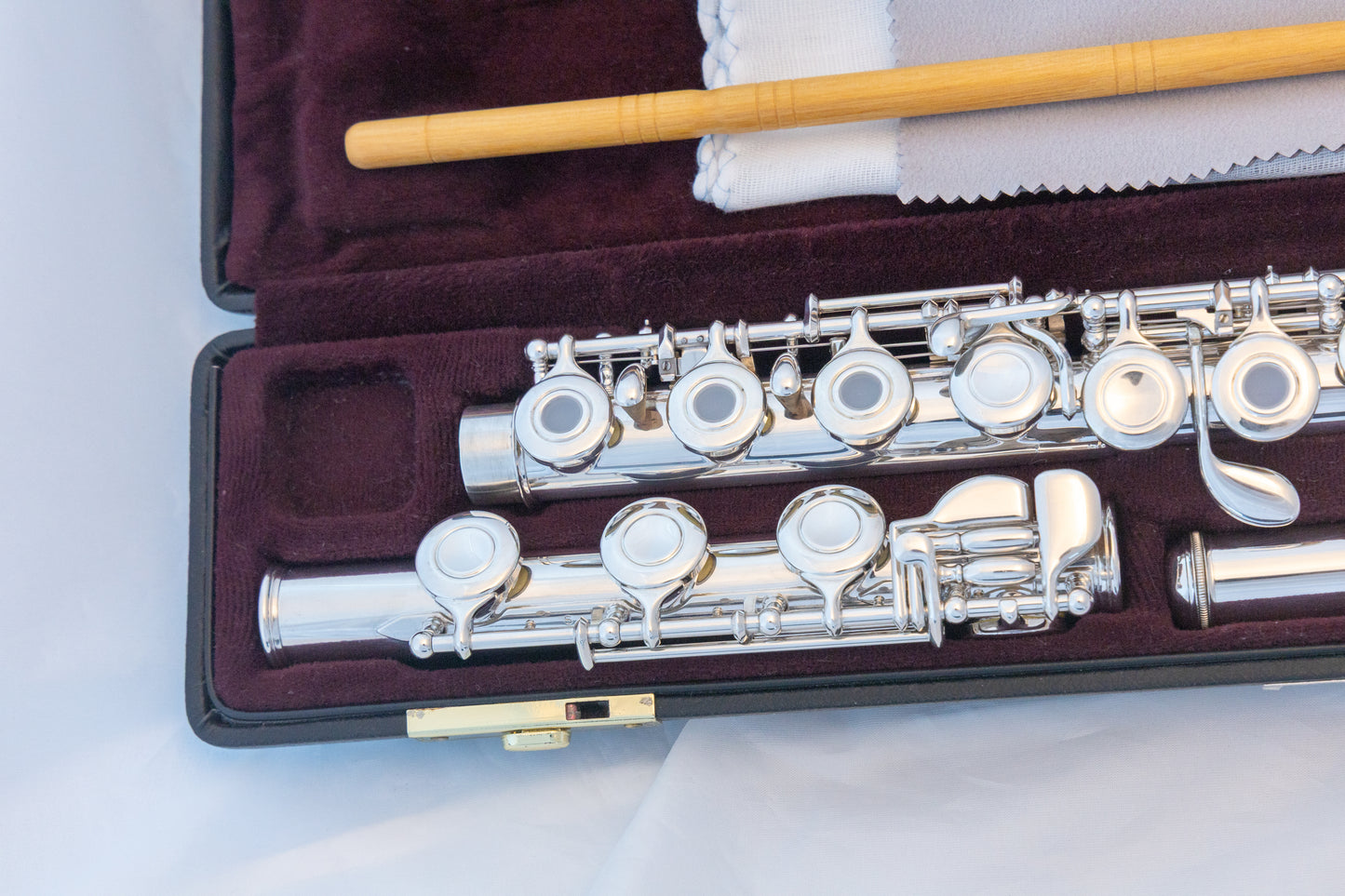 Yamaha YFL-471 Allegro Sterling Silver Intermediate Flute *Open-hole *Low-B *Split-E *Serviced