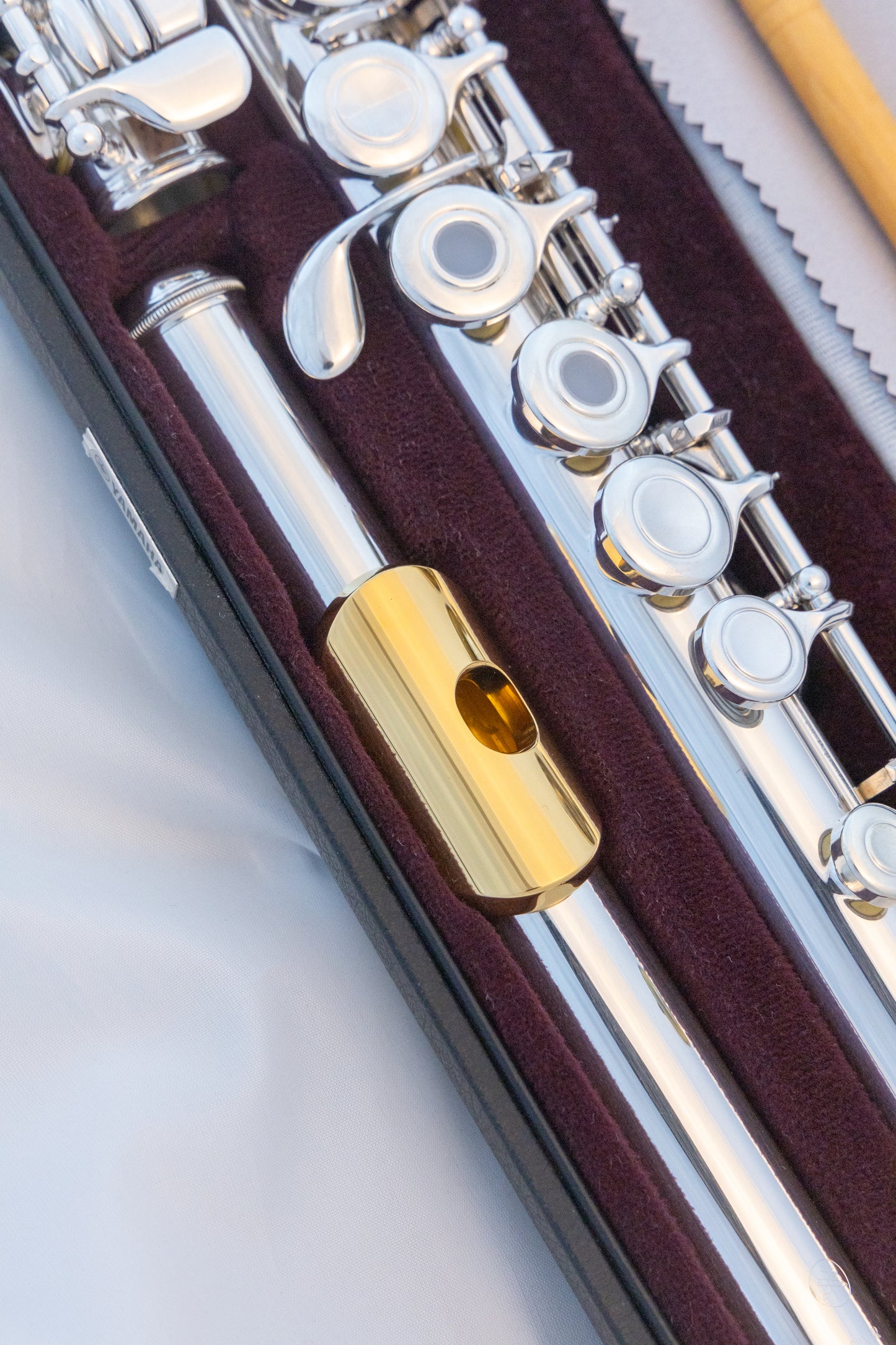 Yamaha YFL-471 Allegro Sterling Silver Intermediate Flute *Open-hole *Low-B *Split-E *Serviced