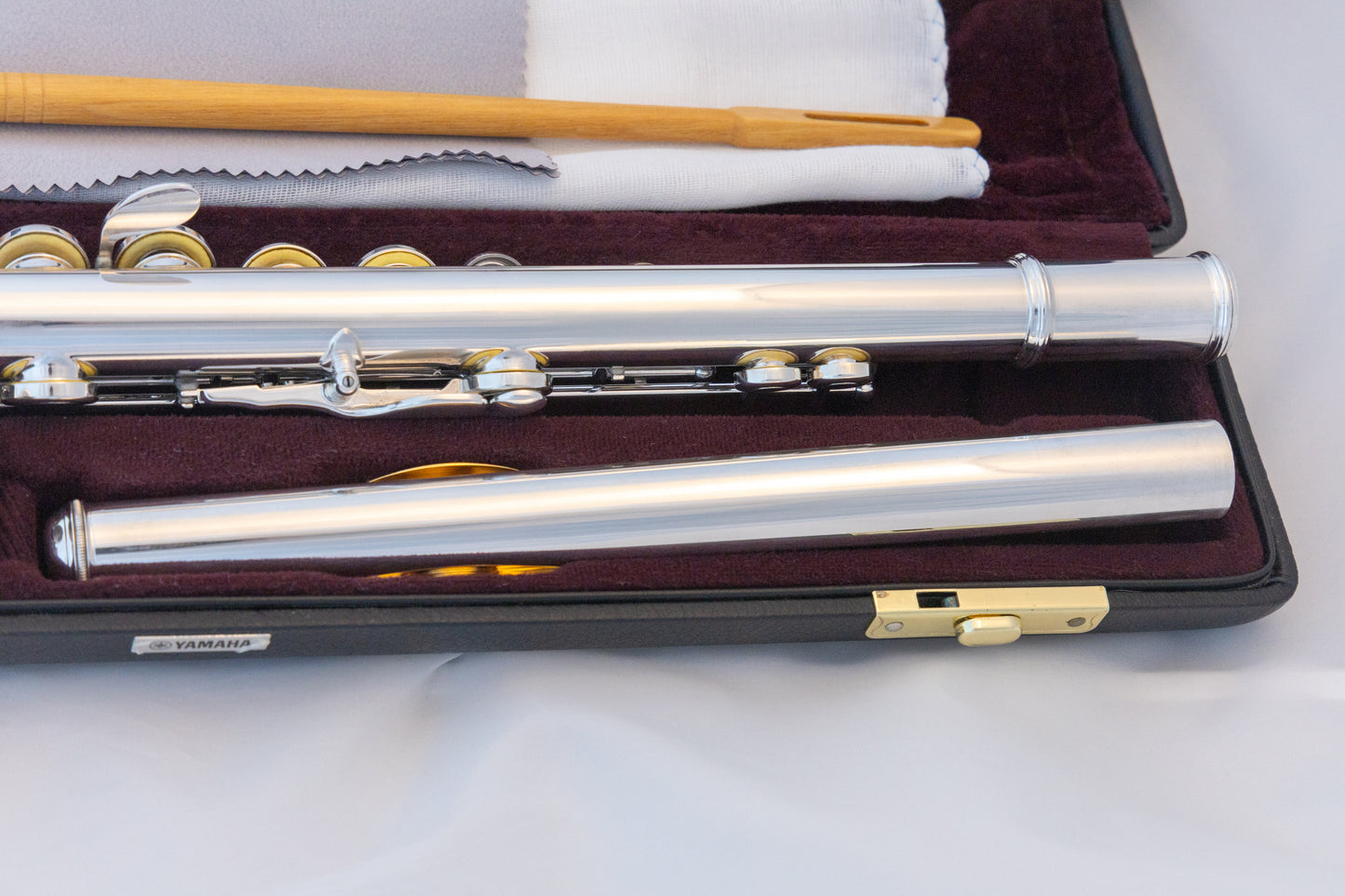 Yamaha YFL-471 Allegro Sterling Silver Intermediate Flute *Open-hole *Low-B *Split-E *Serviced