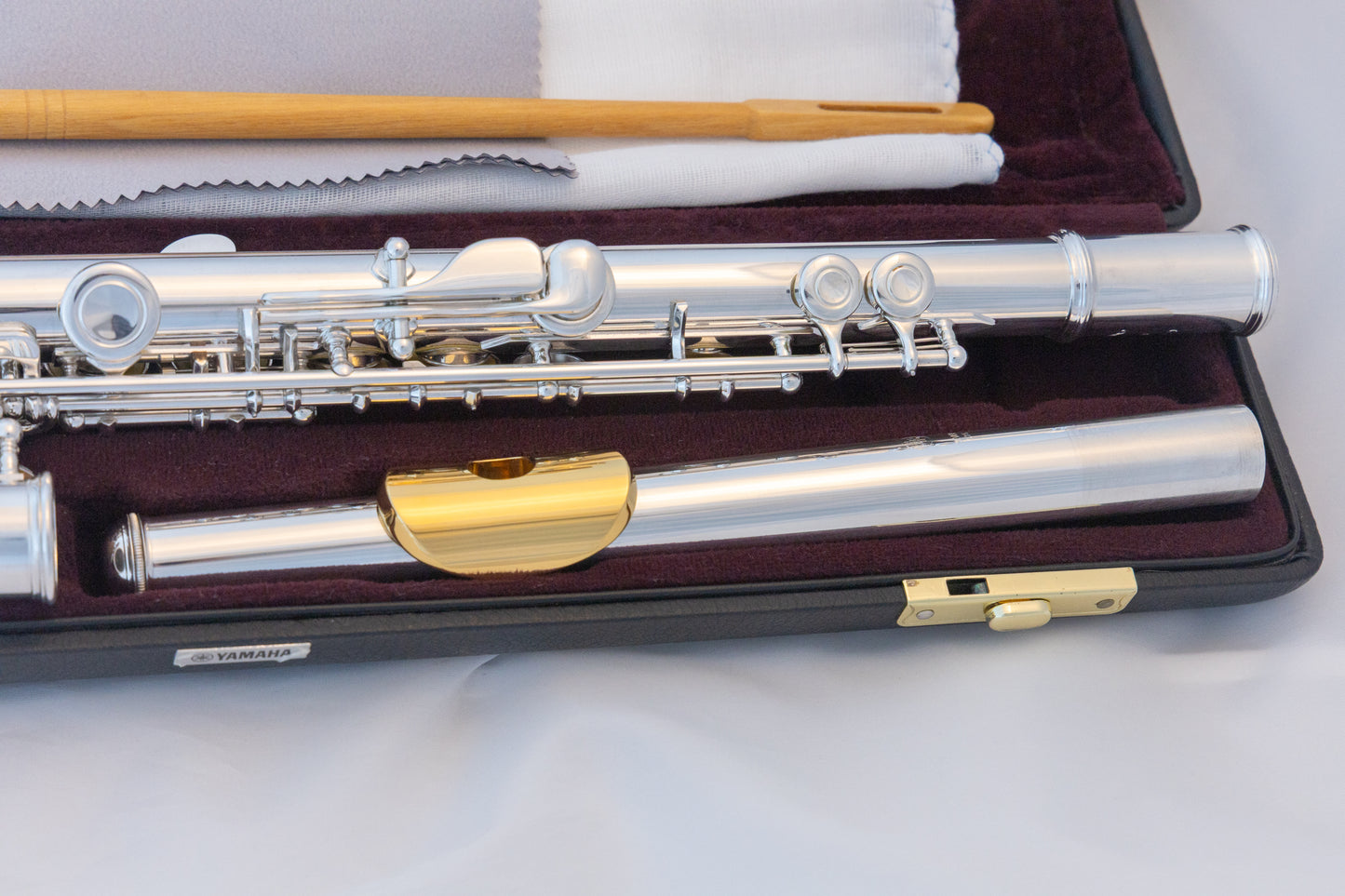 Yamaha YFL-471 Allegro Sterling Silver Intermediate Flute *Open-hole *Low-B *Split-E *Serviced