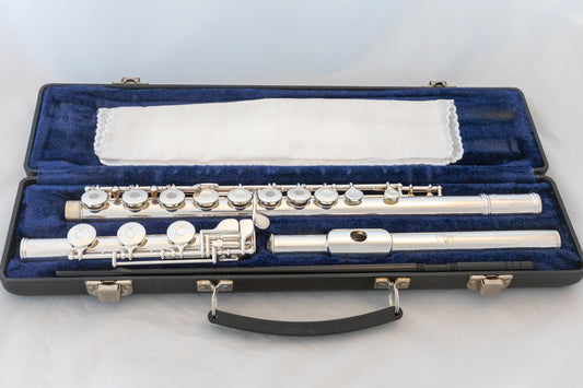 Gemeinhardt 3SHB Intermediate Flute Open-hole *Solid Silver Headjoint Low-B Foot *Overhauled New Pads