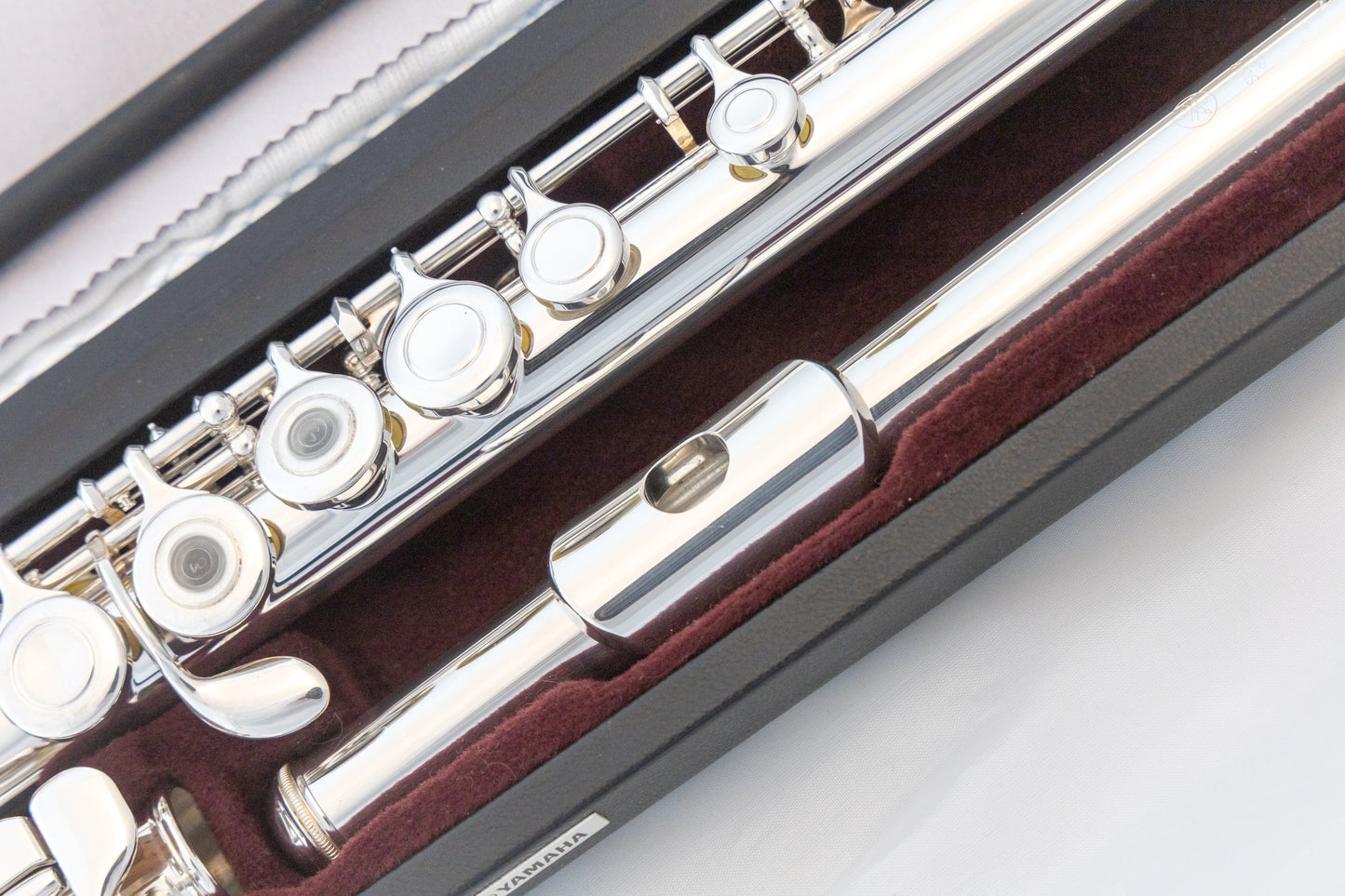 Yamaha YFL-461H All Silver Intermediate Flute Open-hole B-foot *Cleaned & Serviced