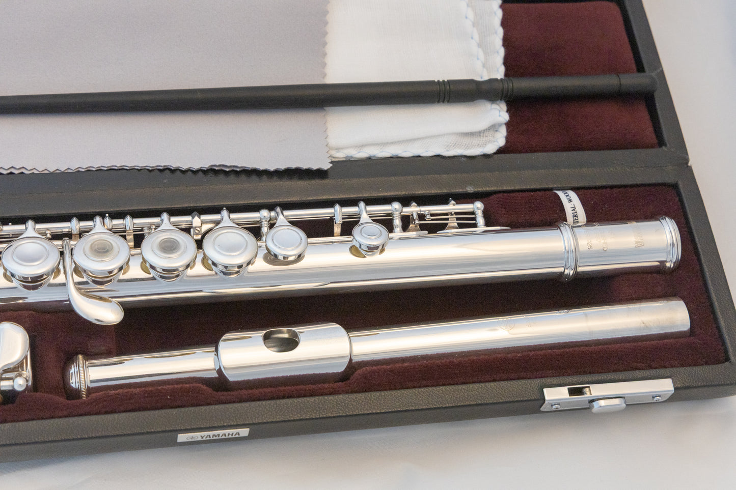 Yamaha YFL-481 All Silver Intermediate Flute *Open-hole *Cleaned & Serviced