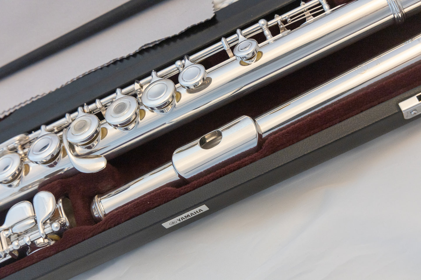 Yamaha YFL-481 All Silver Intermediate Flute *Open-hole *Cleaned & Serviced