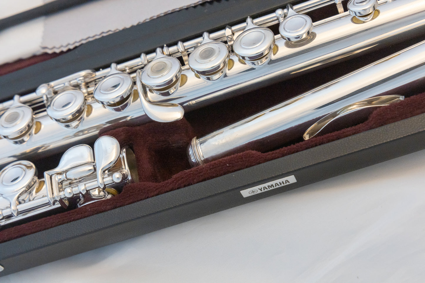 Yamaha YFL-481 All Silver Intermediate Flute *Open-hole *Cleaned & Serviced