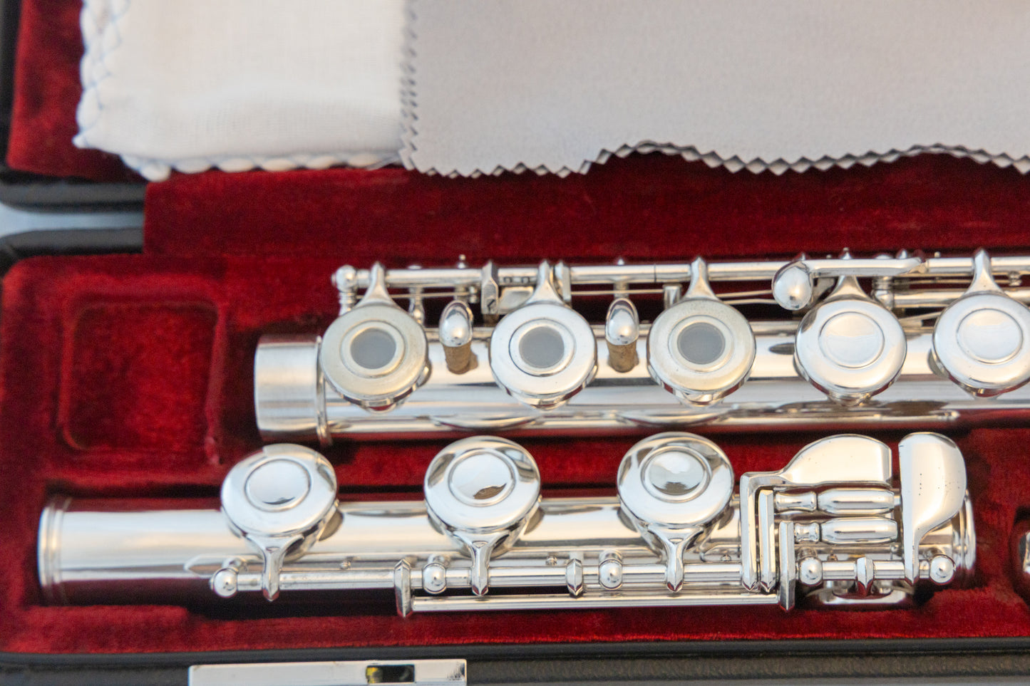 Yamaha YFL-481H All Silver Intermediate Flute *Open-hole *B-foot *Overhauled New Pads