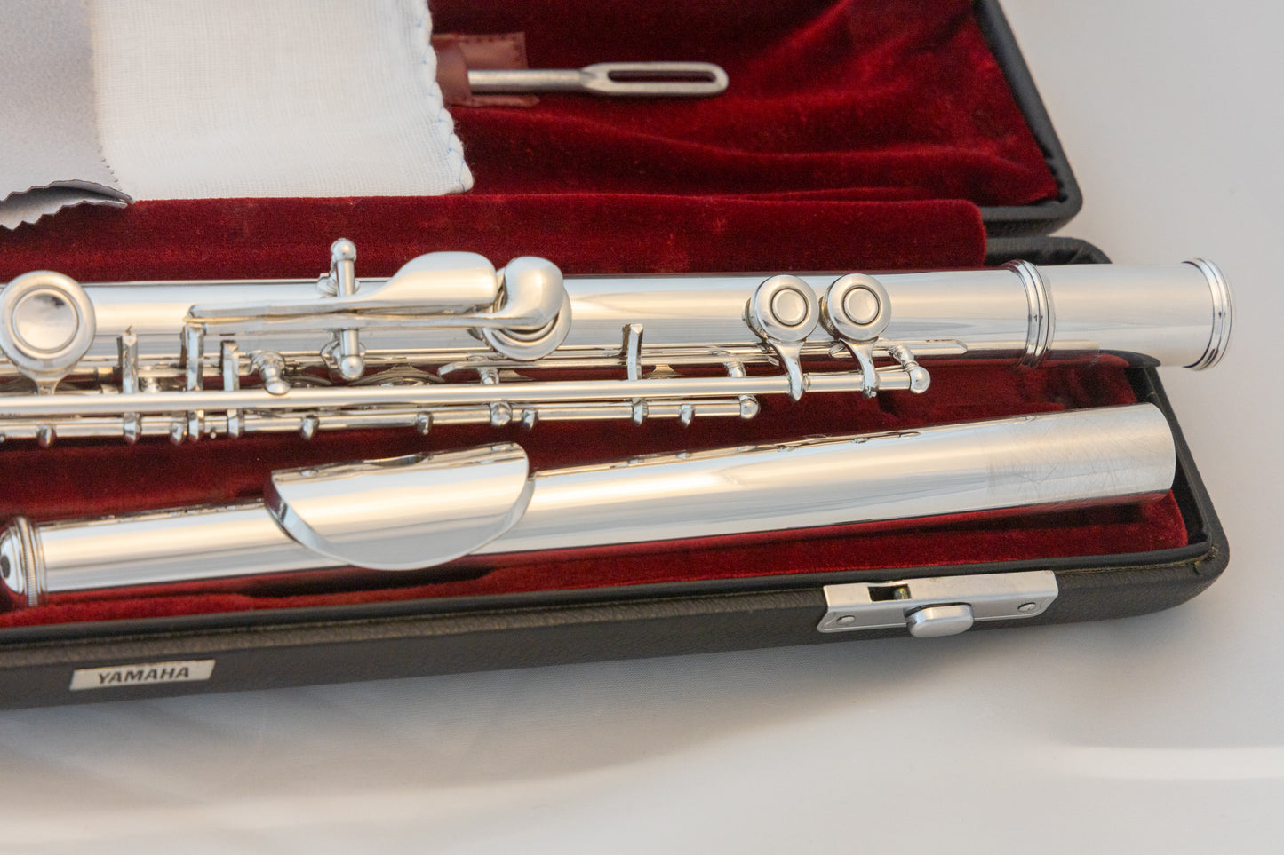 Yamaha YFL-481H All Silver Intermediate Flute *Open-hole *B-foot *Overhauled New Pads