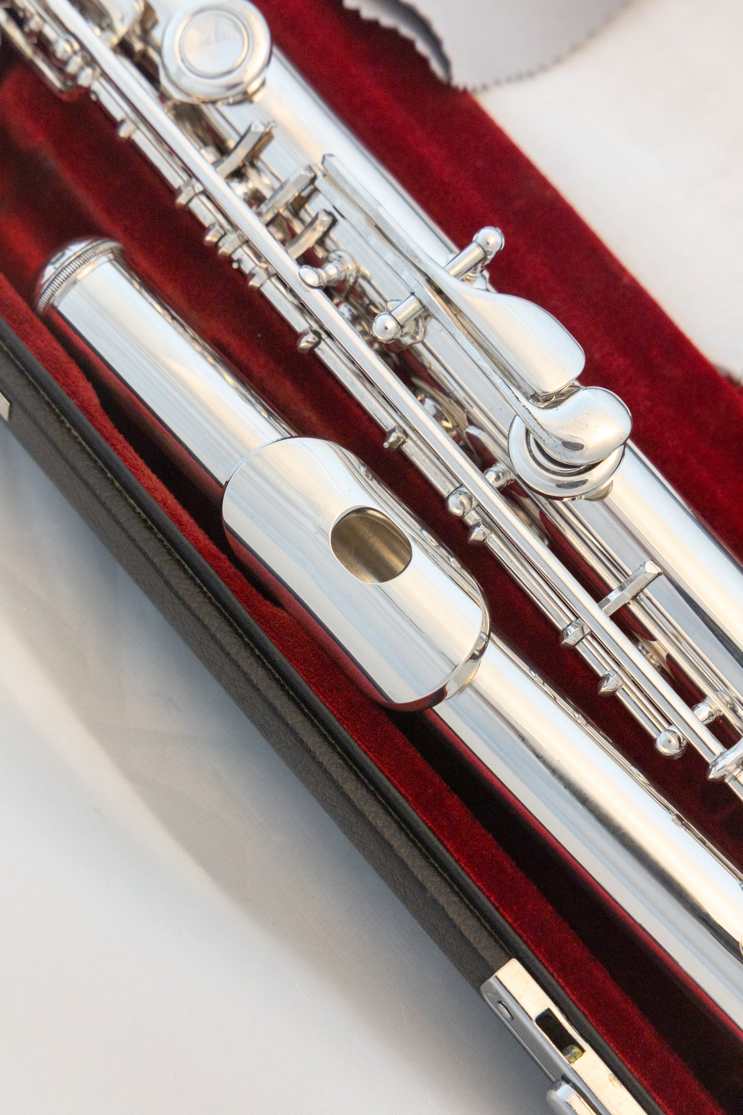 Yamaha YFL-481H All Silver Intermediate Flute *Open-hole *B-foot *Overhauled New Pads