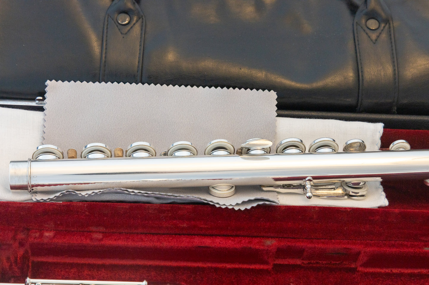 Yamaha YFL-481H All Silver Intermediate Flute *Open-hole *B-foot *Overhauled New Pads