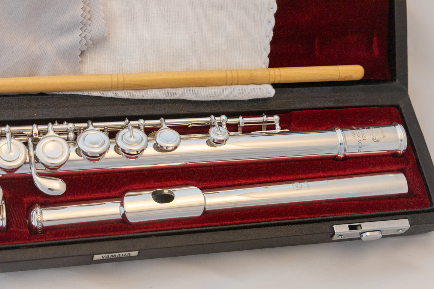 Yamaha YFL-451 Intermediate Flute *All silver *Made in Japan *Cleaned & Serviced
