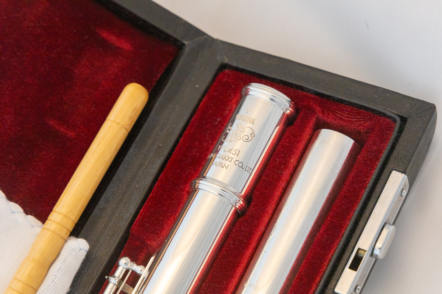 Yamaha YFL-451 Intermediate Flute *All silver *Made in Japan *Cleaned & Serviced