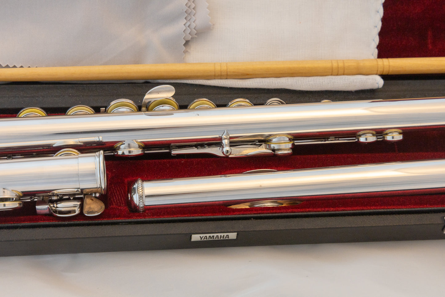 Yamaha YFL-451 Intermediate Flute *All silver *Made in Japan *Cleaned & Serviced