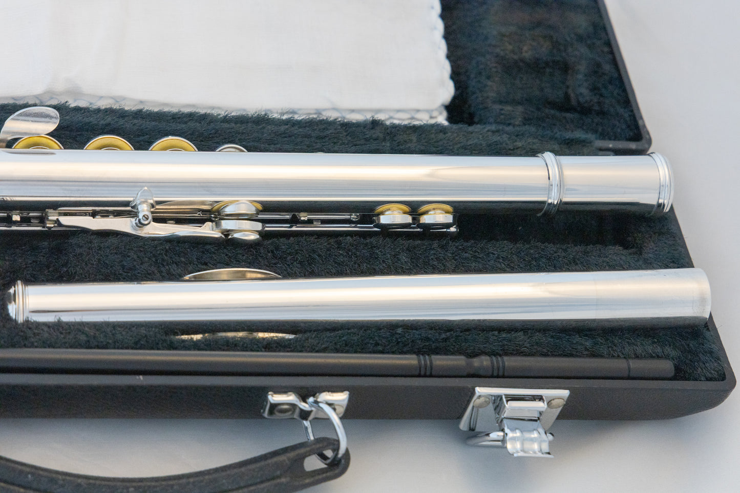 Yamaha YFL-385 II Intermediate Flute *Solid Silver Headjoint *Low-B *Japan Made *Cleaned & Serviced