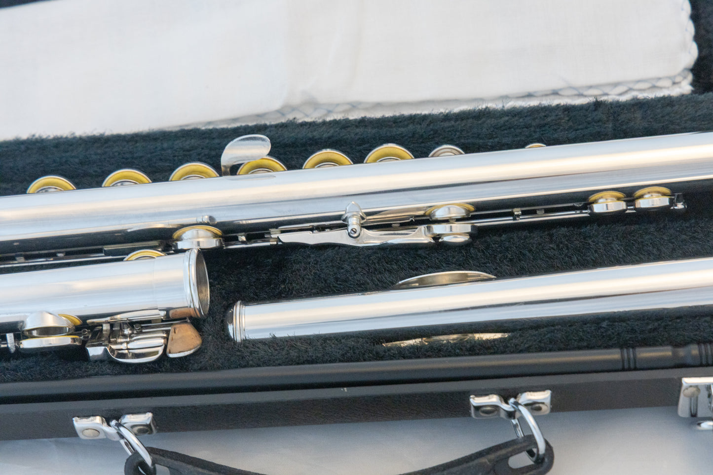 Yamaha YFL-385 II Intermediate Flute *Solid Silver Headjoint *Low-B *Japan Made *Cleaned & Serviced
