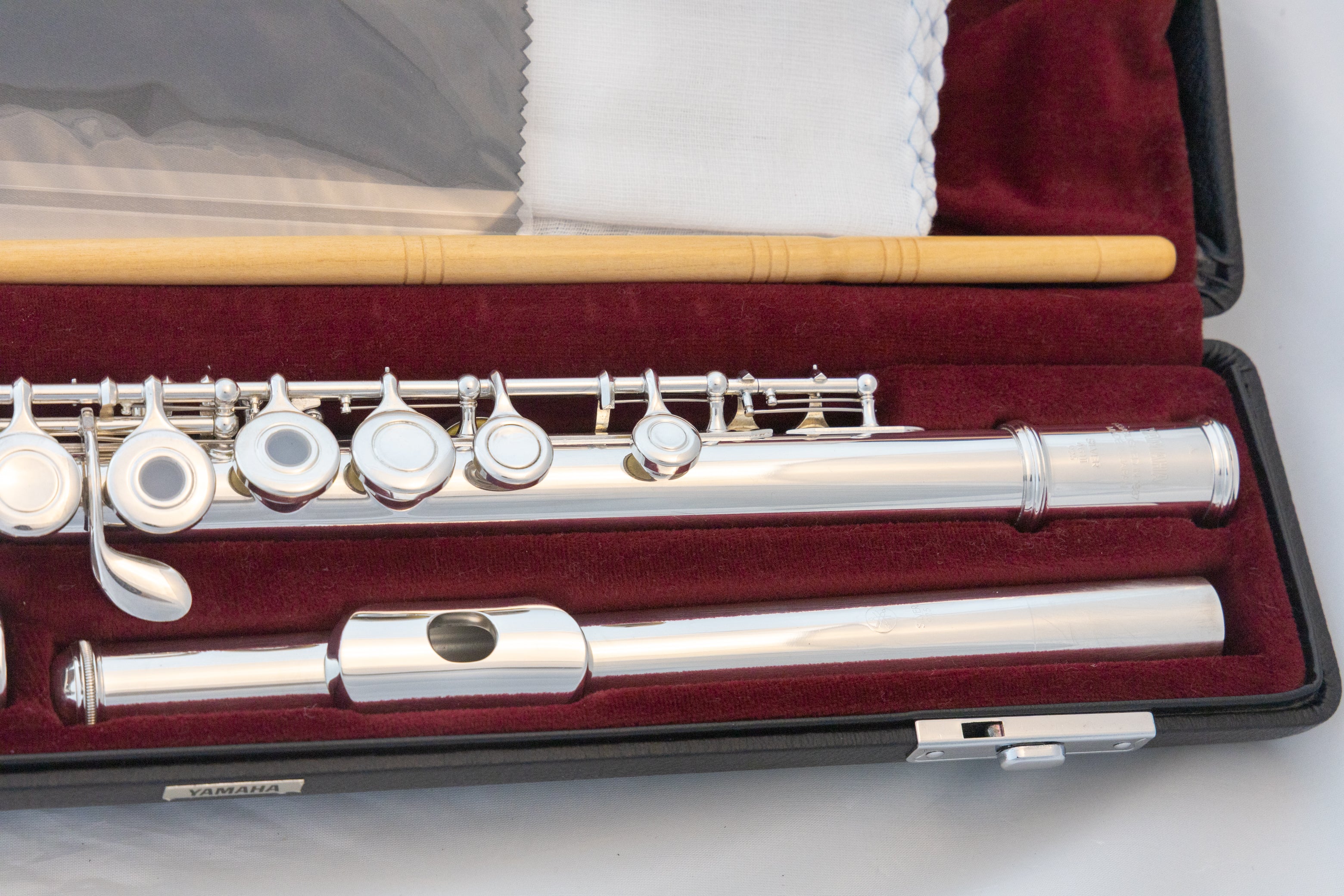 Yamaha YFL-461 II All Silver Intermediate Flute Open-hole B-foot