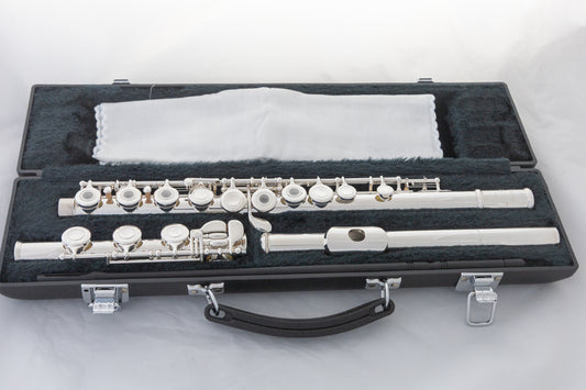 Yamaha YFL-365 II Intermediate Flute *Silver Head *Low-B *Made in Japan *Cleaned & Serviced