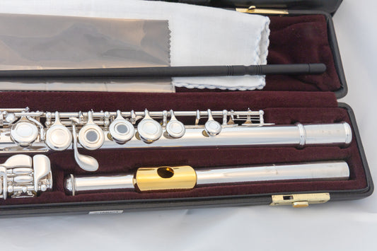 Yamaha YFL-371 Allegro Intermediate Flute *Silver Headjoint *Low-B *Split-E *Made in Japan *Overhauled New Pads