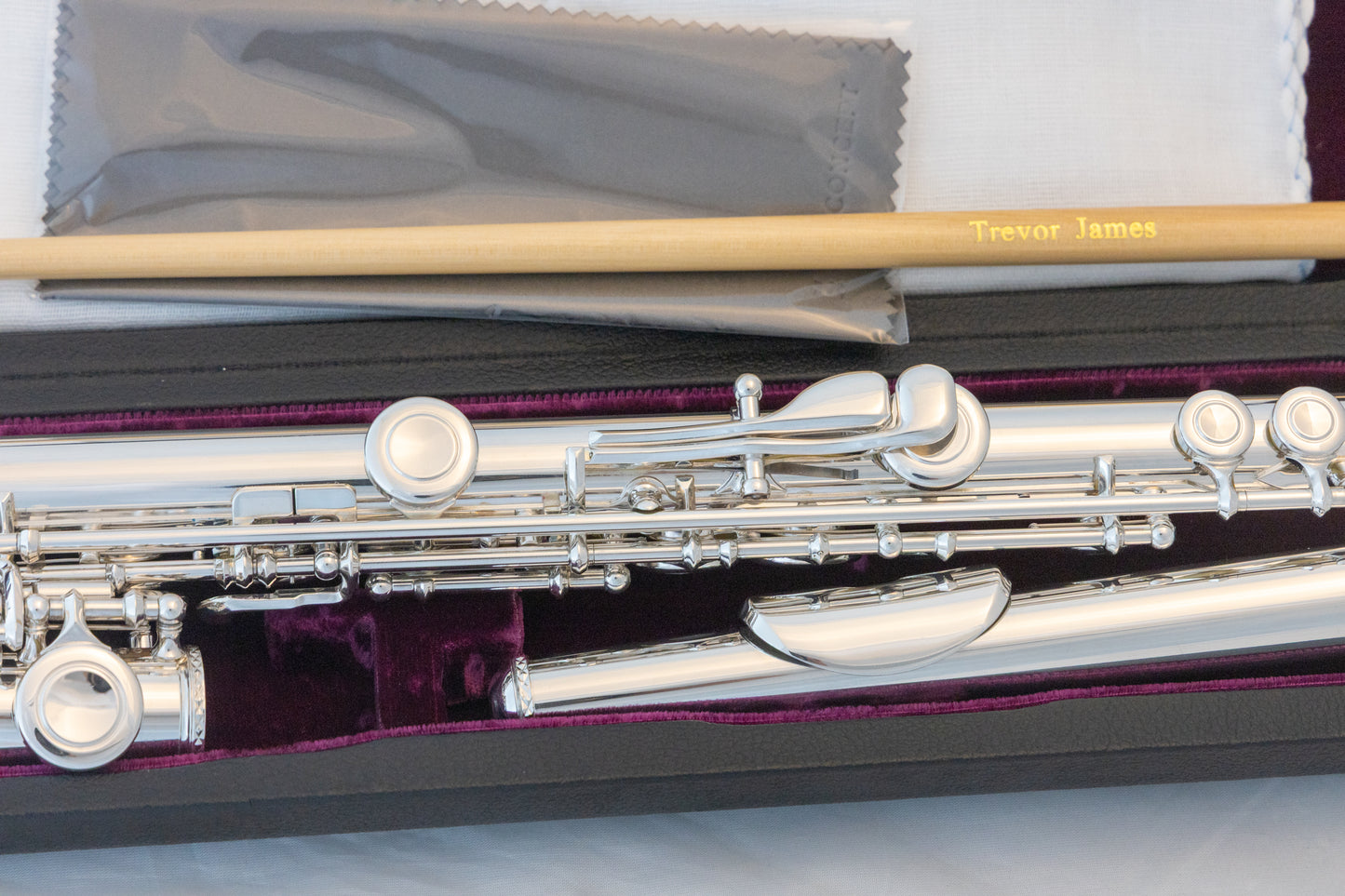 Trevor James 12XB Open hole Flute with B Foot *Cleaned & Serviced Ready to Play