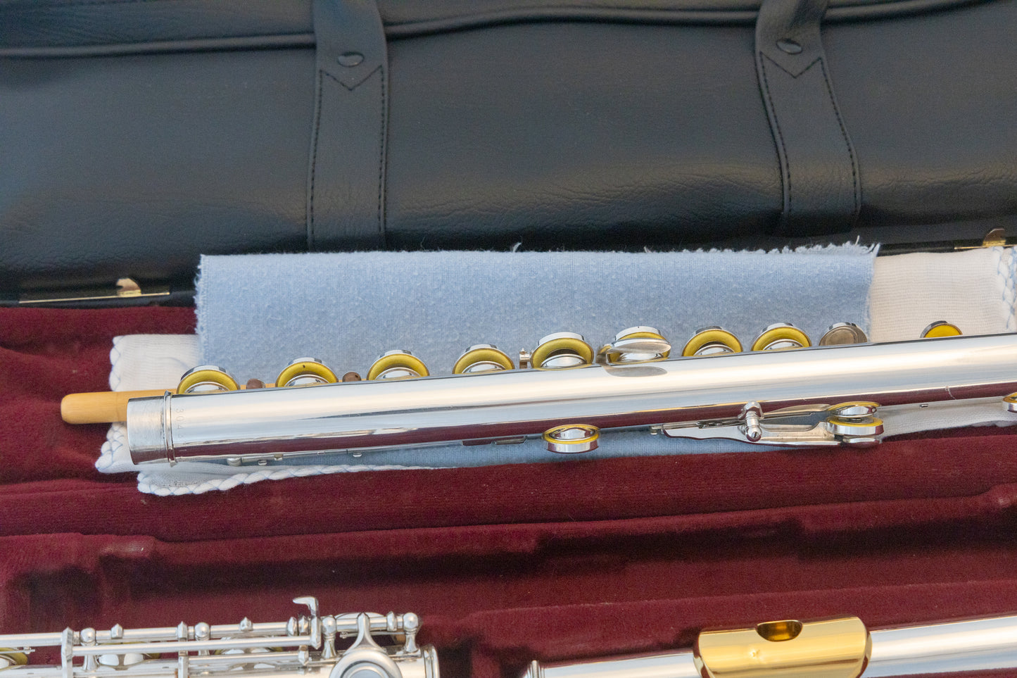 Yamaha YFL-471 Allegro All Silver Intermediate Flute *Made in Japan *Low-B *Split-E *Overhauled *New Pads
