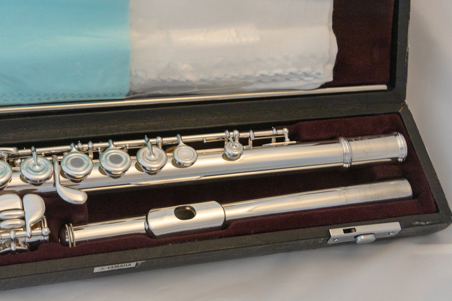 Yamaha YFL-584H (YFL-587H) Professional Flute All Silver Open-hole *Made in Japan *Cleaned & Serviced