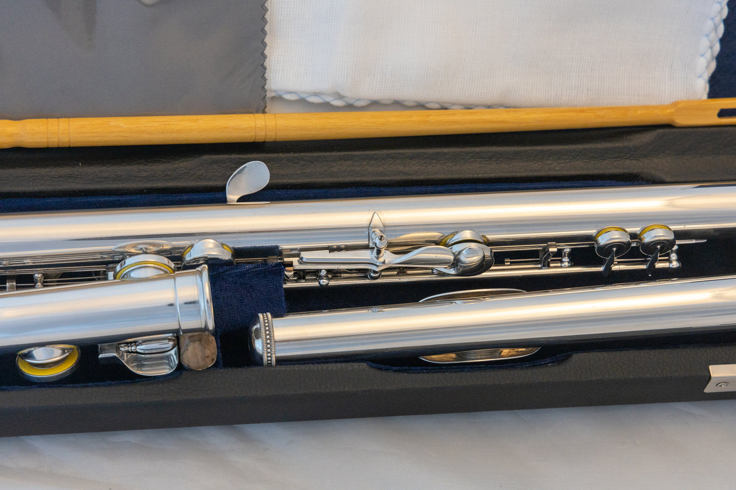 Muramatsu EX III Open-hole Intermediate Flute *Silver Headjoint *Low-B *Made in Japan *Cleaned & Serviced