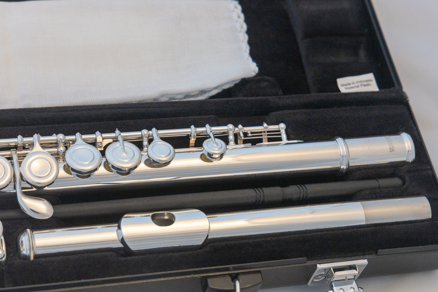 Yamaha YFL-222 Standard Silver-plated Flute *Cleaned & Serviced *Ready to play