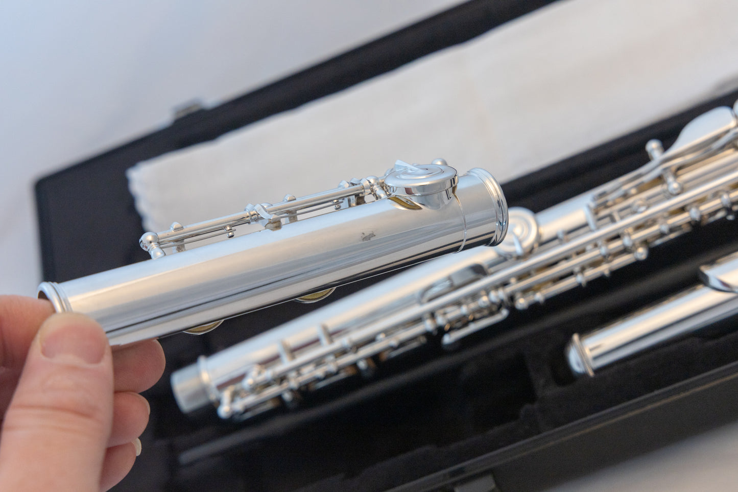 Yamaha YFL-222 Standard Silver-plated Flute *Cleaned & Serviced *Ready to play