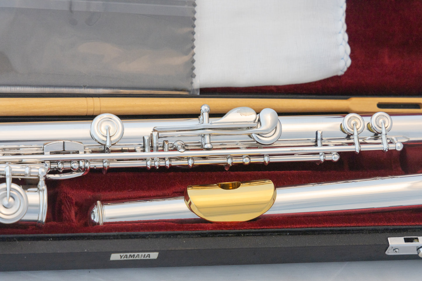 Yamaha YFL-581H (now 687H) Professional Flute All Silver Open-hole *Made in Japan *Cleaned & Serviced
