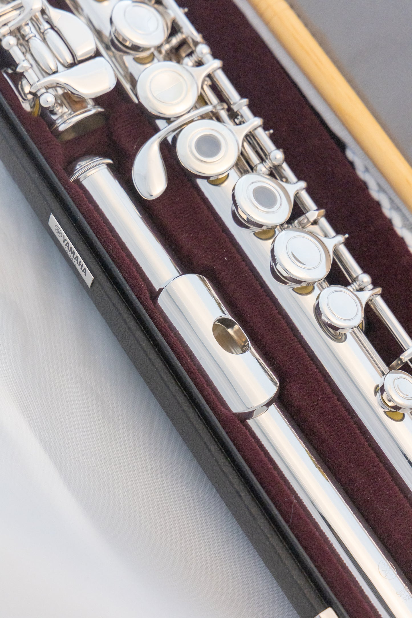 Yamaha YFL-461H All Silver Intermediate Flute Open-hole B-foot *Made in Japan *Overhauled New Pads