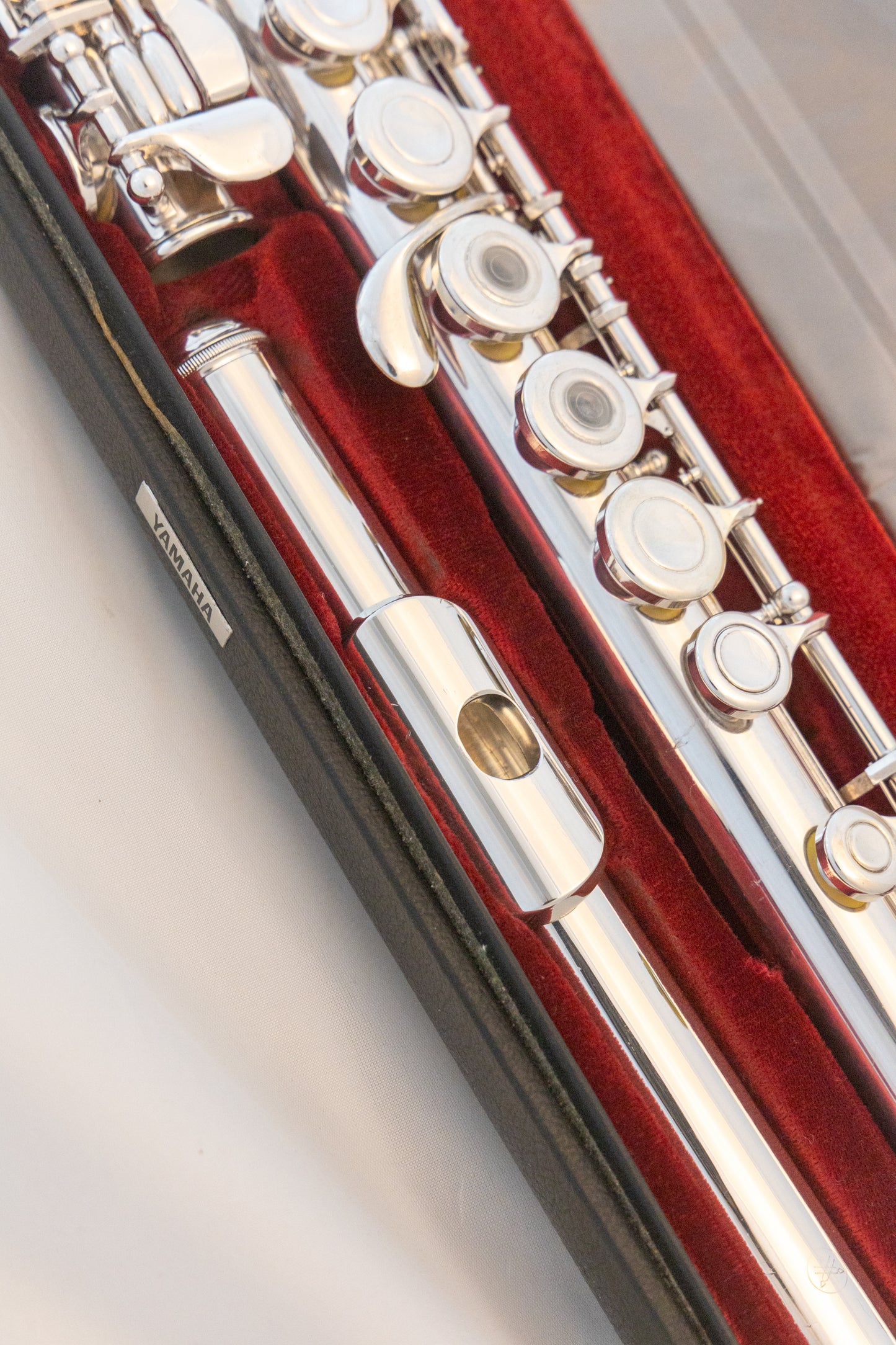 Yamaha YFL-481H All Silver Intermediate Flute *Open-hole *B-foot *Overhauled New Pads
