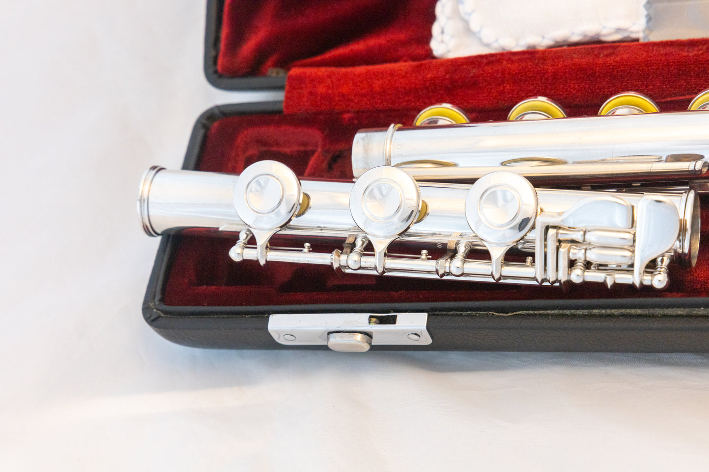 Yamaha YFL-481H All Silver Intermediate Flute *Open-hole *B-foot *Overhauled New Pads