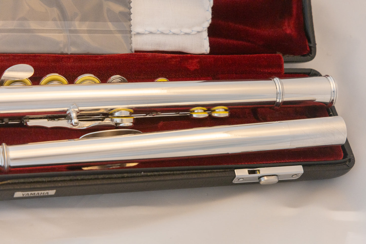 Yamaha YFL-481H All Silver Intermediate Flute *Open-hole *B-foot *Overhauled New Pads