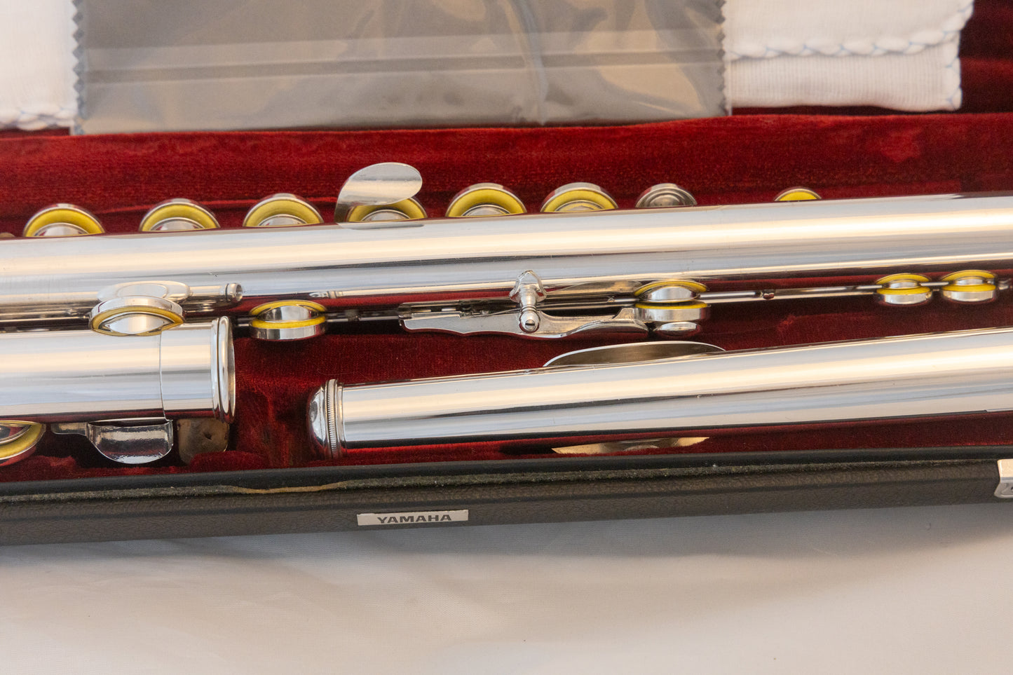 Yamaha YFL-481H All Silver Intermediate Flute *Open-hole *B-foot *Overhauled New Pads