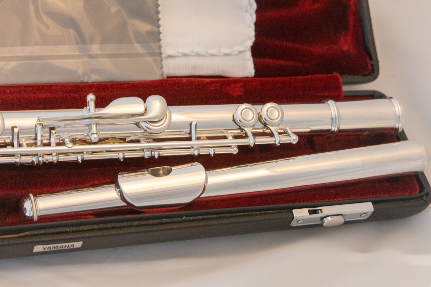 Yamaha YFL-481H All Silver Intermediate Flute *Open-hole *B-foot *Overhauled New Pads