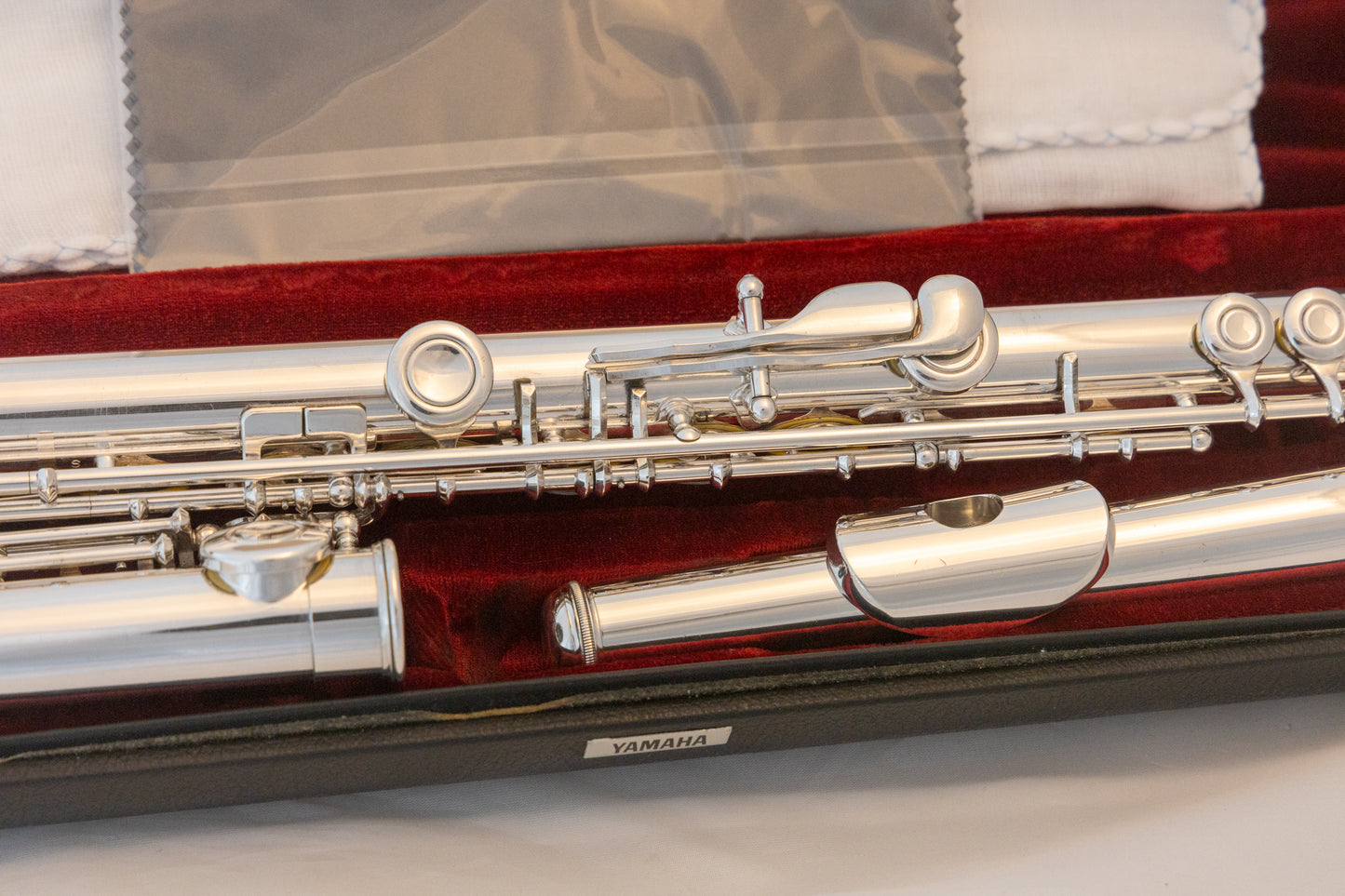 Yamaha YFL-481H All Silver Intermediate Flute *Open-hole *B-foot *Overhauled New Pads