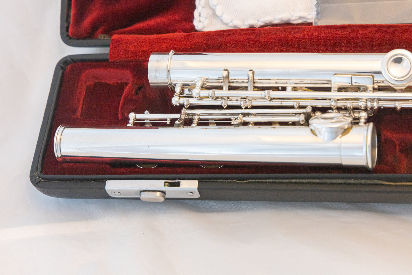 Yamaha YFL-481H All Silver Intermediate Flute *Open-hole *B-foot *Overhauled New Pads