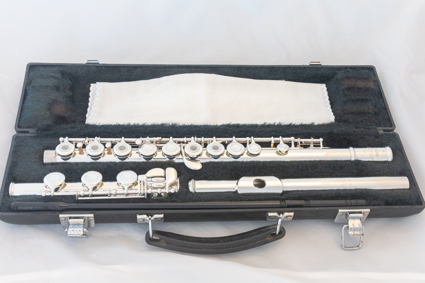 Yamaha YFL-385 II Intermediate Flute *Solid Silver Headjoint *Low-B *Japan Made *Overhauled New Pads