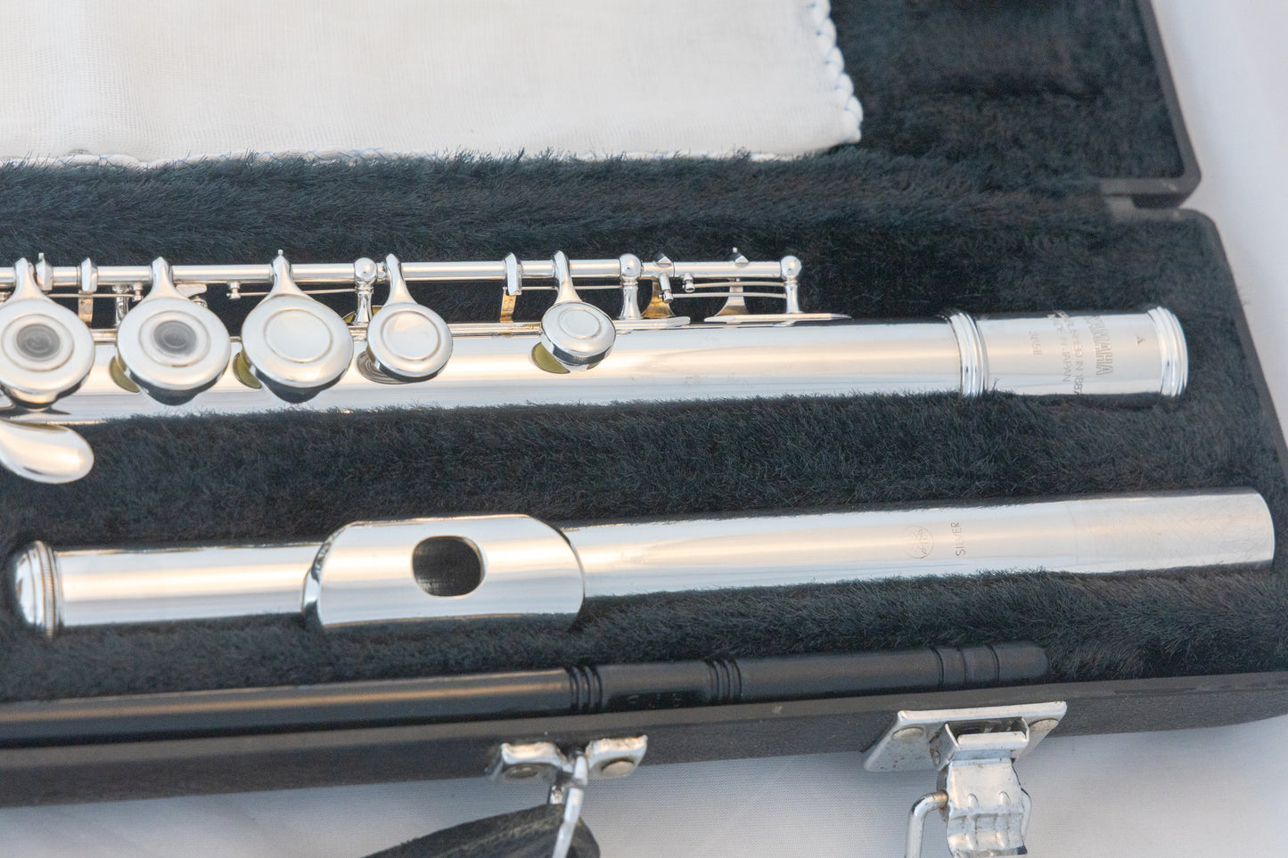 Yamaha YFL-385 II Intermediate Flute *Solid Silver Headjoint *Low-B *Japan Made *Overhauled New Pads