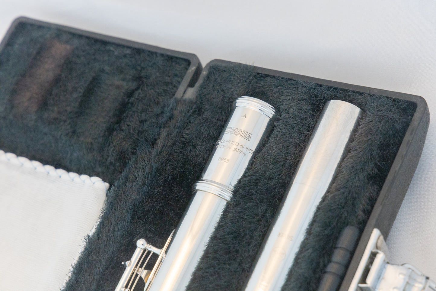Yamaha YFL-385 II Intermediate Flute *Solid Silver Headjoint *Low-B *Japan Made *Overhauled New Pads
