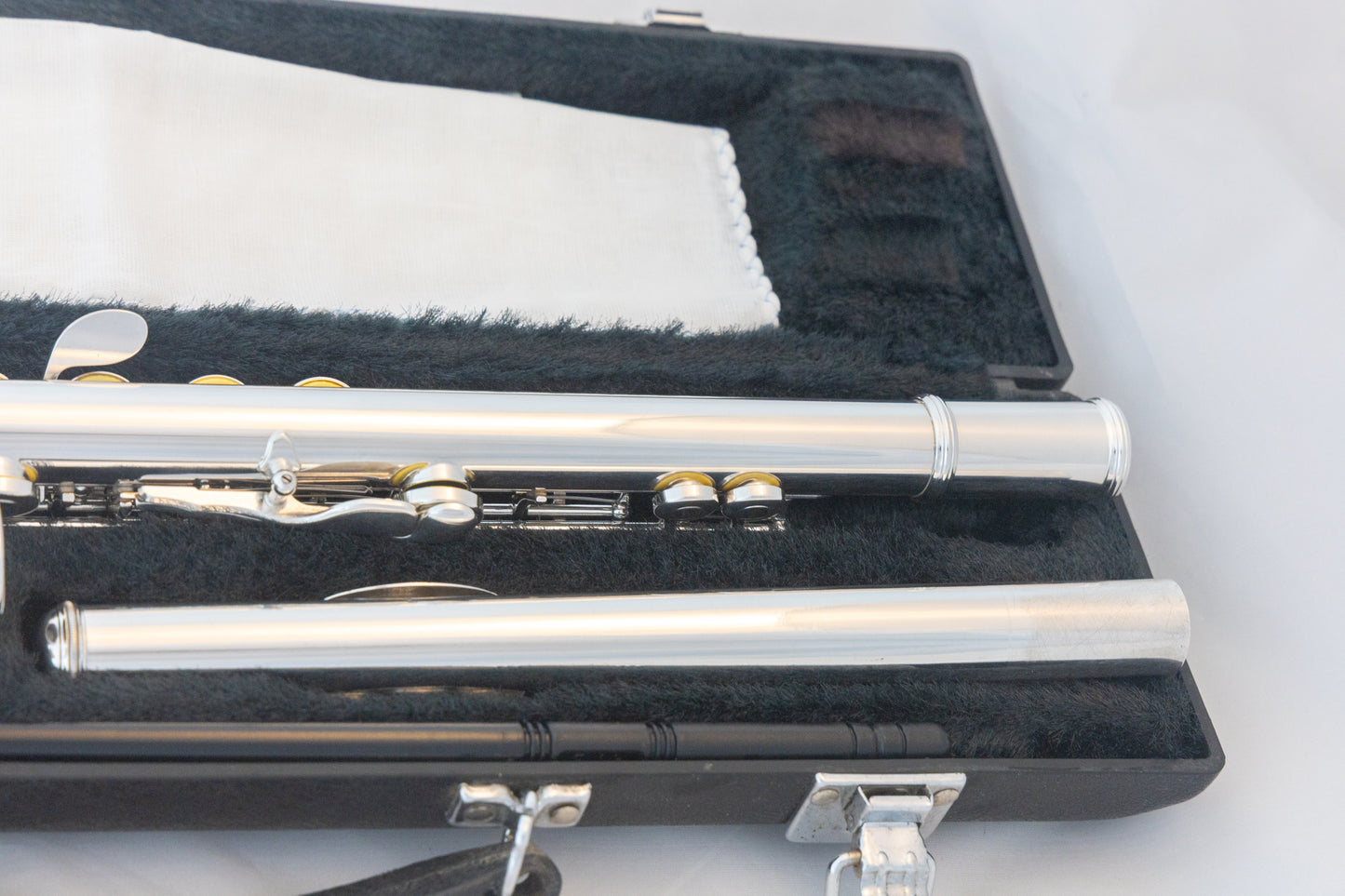 Yamaha YFL-385 II Intermediate Flute *Solid Silver Headjoint *Low-B *Japan Made *Overhauled New Pads