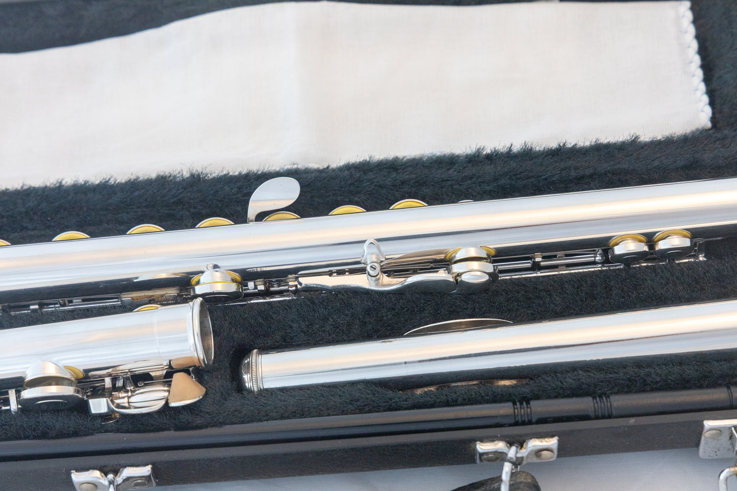 Yamaha YFL-385 II Intermediate Flute *Solid Silver Headjoint *Low-B *Japan Made *Overhauled New Pads