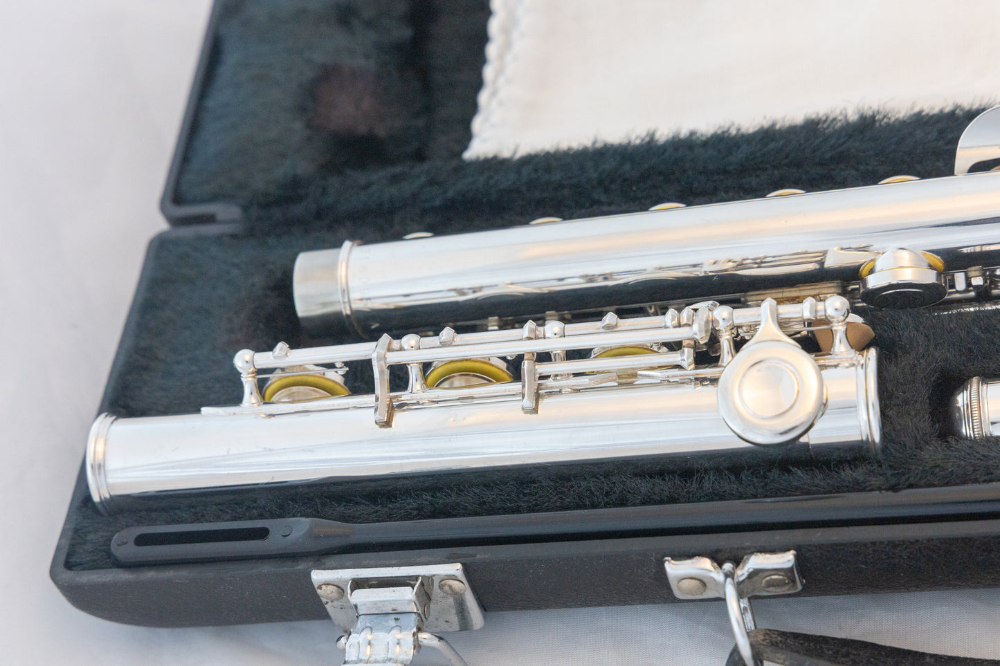 Yamaha YFL-385 II Intermediate Flute *Solid Silver Headjoint *Low-B *Japan Made *Overhauled New Pads