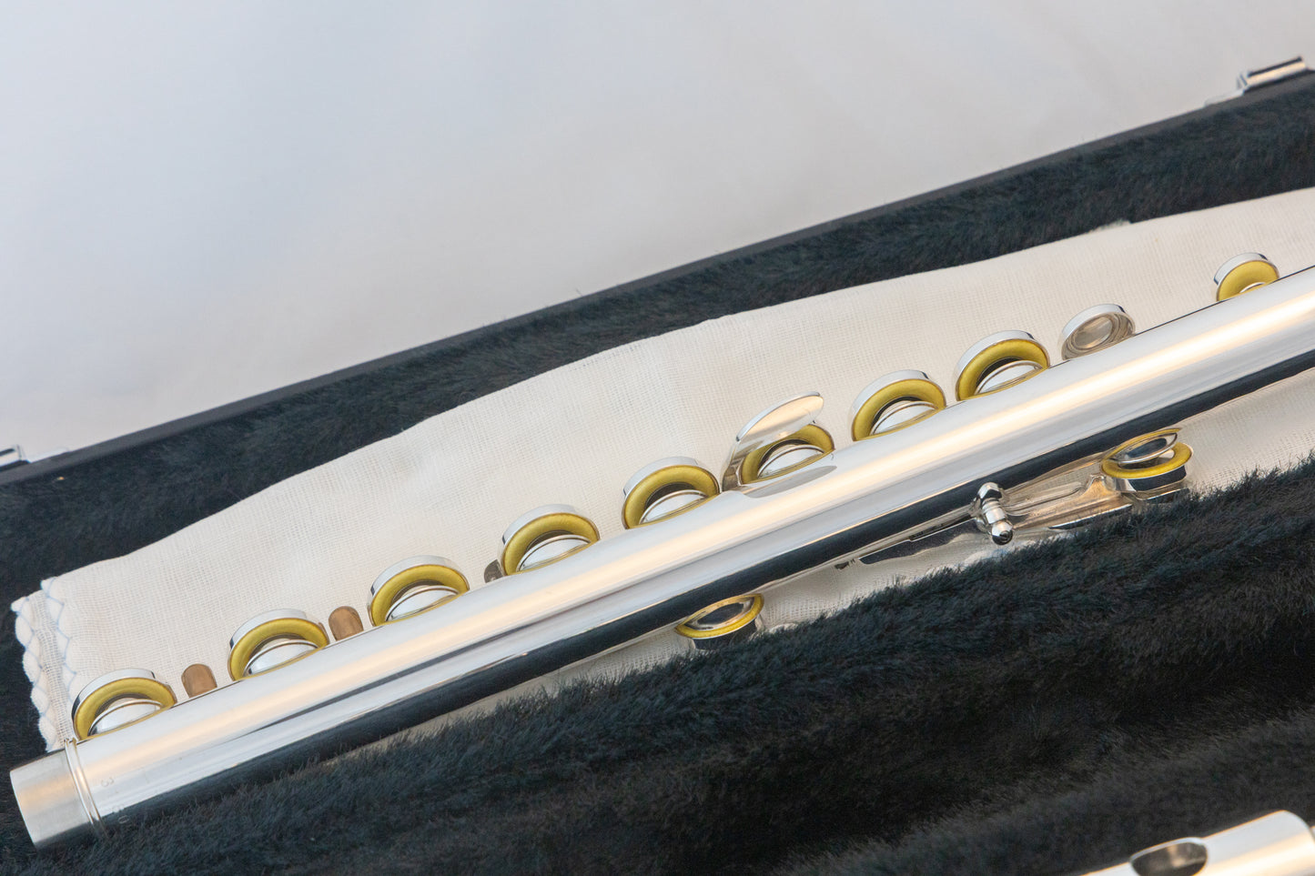 Yamaha YFL-385 II Intermediate Flute *Solid Silver Headjoint *Low-B *Japan Made *Overhauled New Pads
