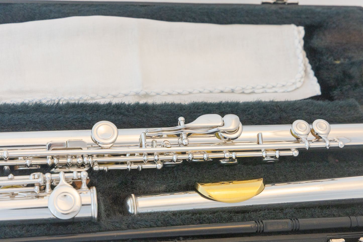 Yamaha YFL-361H Intermediate Flute *Silver Head *Low-B *Made in Japan *Cleaned & Serviced