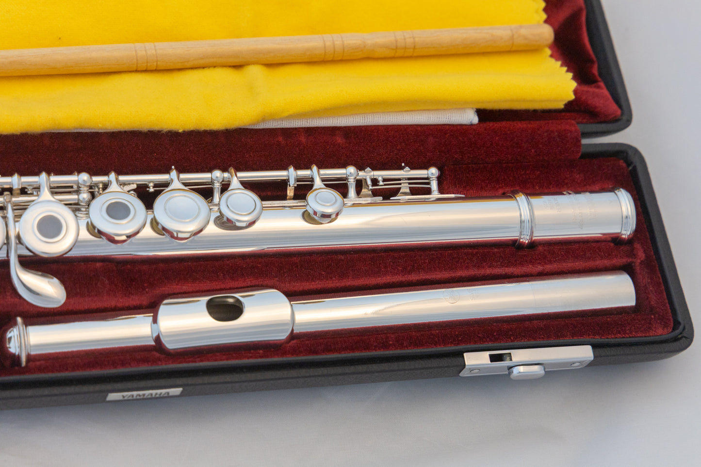 Yamaha YFL-461 All Silver Intermediate Flute Open-hole C-foot *Made in Japan *Overhauled New Pads