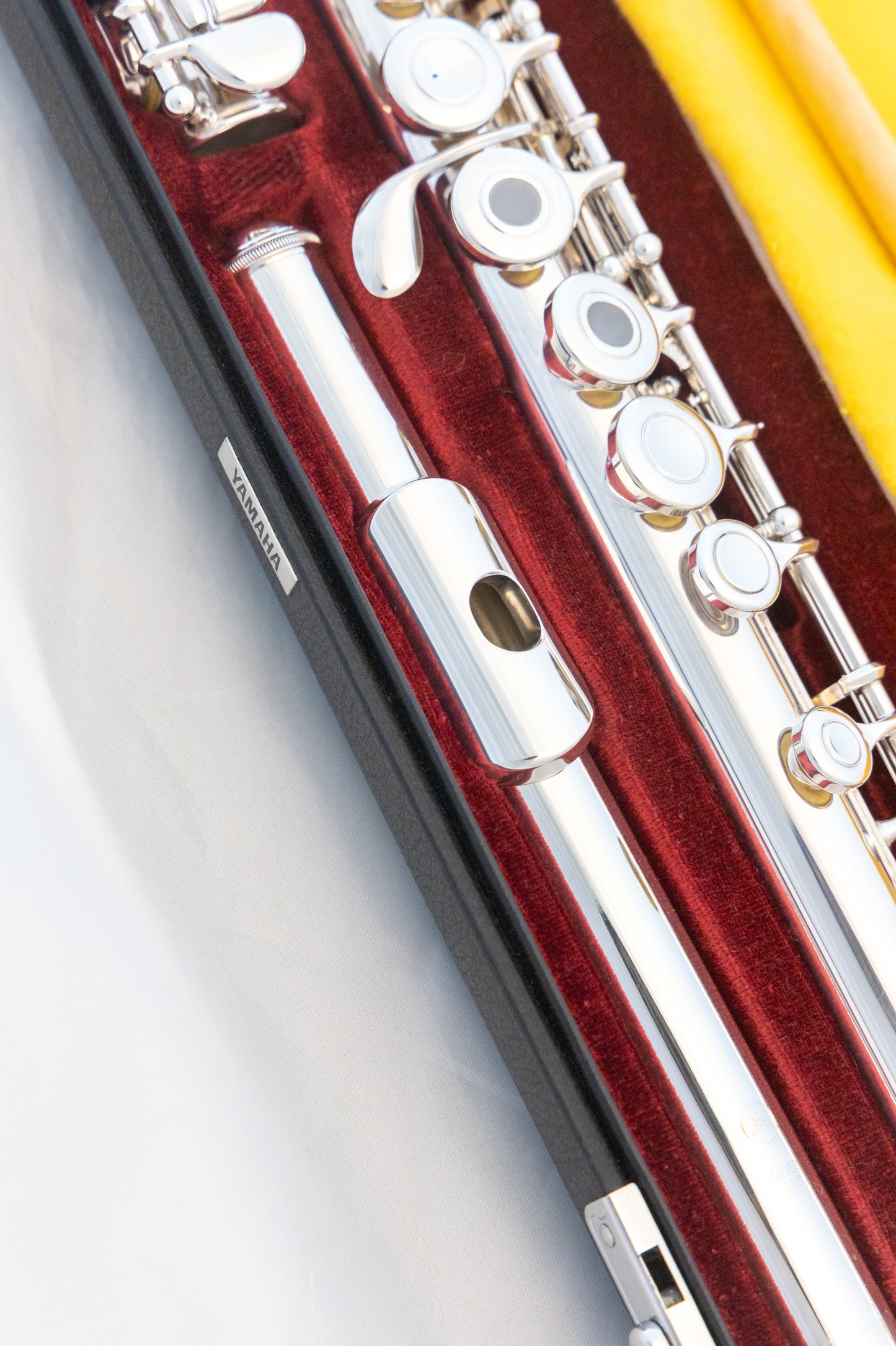 Yamaha YFL-461 All Silver Intermediate Flute Open-hole C-foot *Made in Japan *Overhauled New Pads