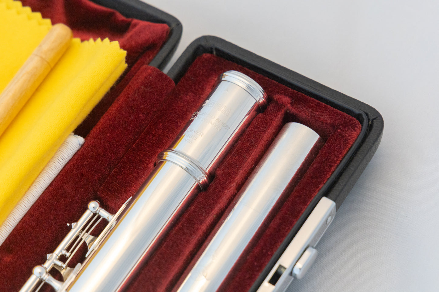 Yamaha YFL-461 All Silver Intermediate Flute Open-hole C-foot *Made in Japan *Overhauled New Pads