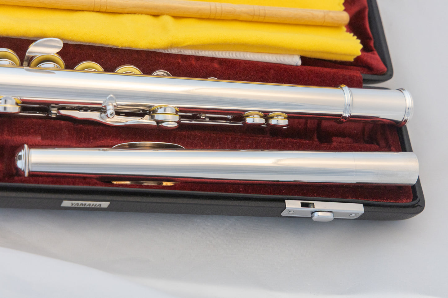 Yamaha YFL-461 All Silver Intermediate Flute Open-hole C-foot *Made in Japan *Overhauled New Pads